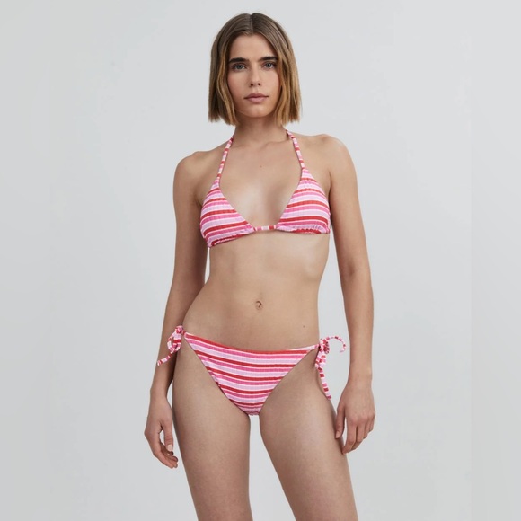 Solid & Striped The Iris Ribbed Bikini Top - Picture 1 of 2